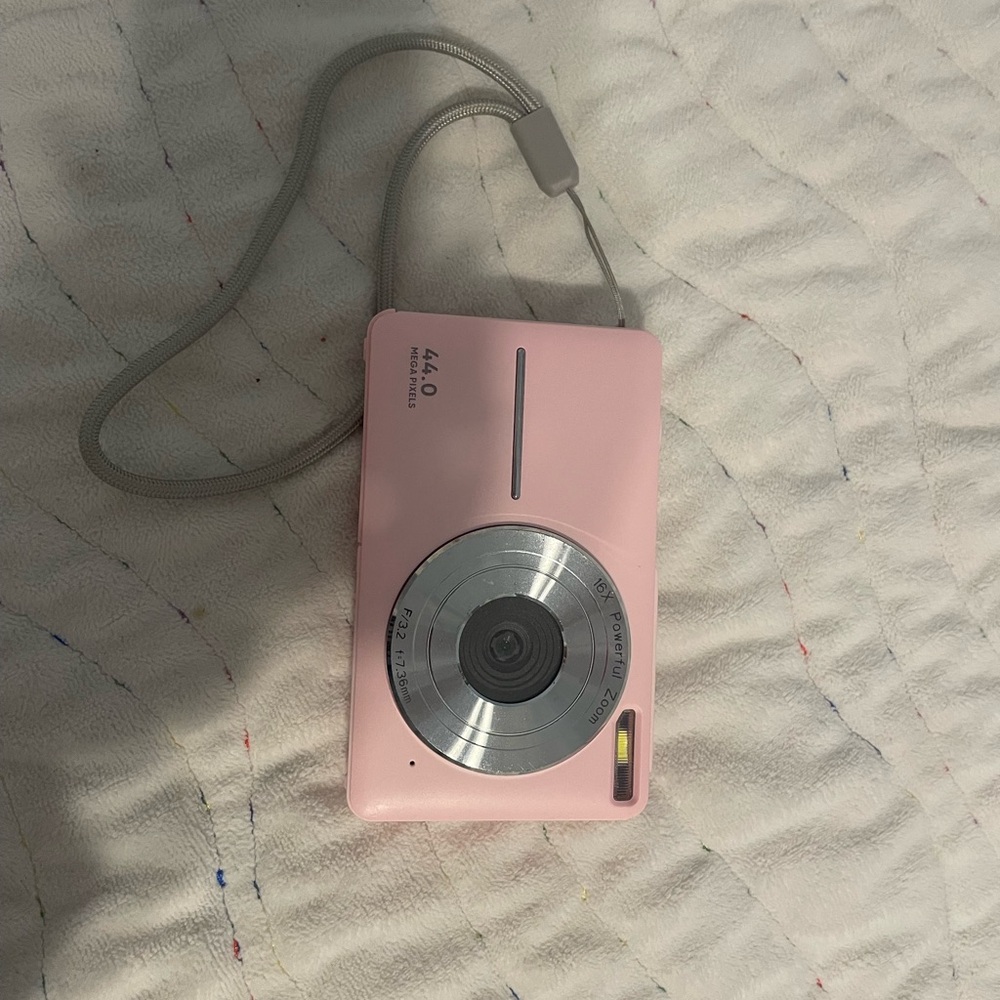 Pink Portable digital camera